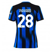 Inter Milan Benjamin Pavard #28 Replica Home Shirt Ladies 2023-24 Short Sleeve